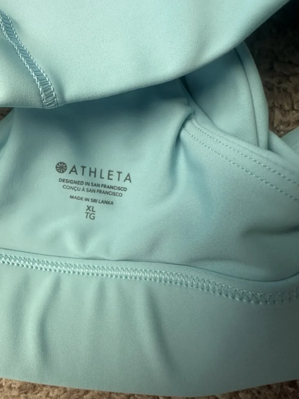 Athleta Flex Spacer Bra Aqua Blue Size XL